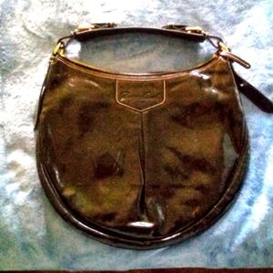 Dooney and Bourke Black Shiny Leather